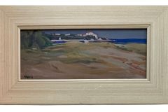 μακρησ θανασησ "τοπιο" λαδι σε καμβα 50 x 20 cm 2017
