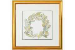 the tsitouras collection 'στεφανι τσαρουχη' μεταξωτυπια 60 x 60 cm 2005